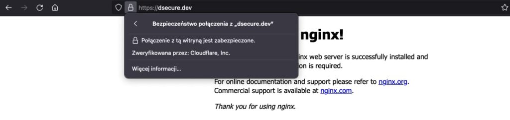 Konfiguracja Cloudflare cz 1