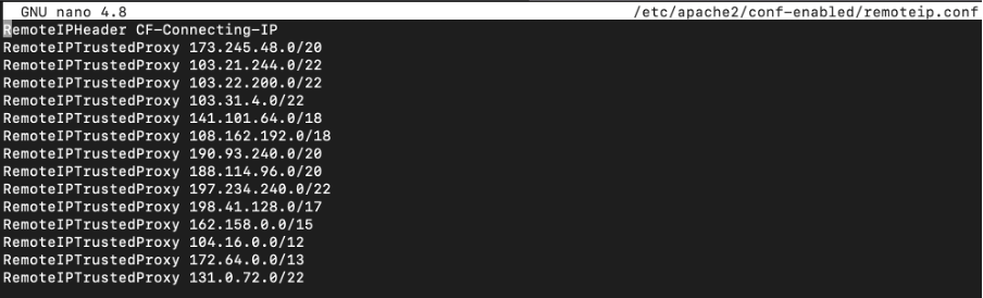 Zawartość pliku /etc/apache2/conf-enabled/remoteip.conf